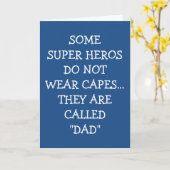 CARTE HEUREUSE FÊTE DES PÈRES À "MON HÉROS" PAPA EN MILI (Fleur jaune)