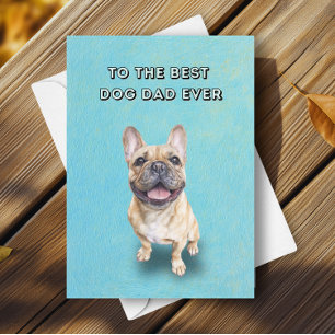 Carte Heureuse Fête des pères de Best Dog Papa Chien Chi
