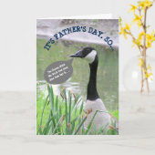 CARTE HEUREUSE FÊTE DES PÈRES/MON PÈRE NUMERO UNO/GOOSE (Fleur jaune)