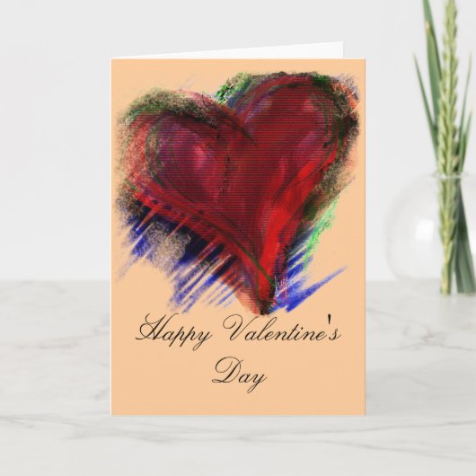 Carte Heureuse Sainte-Valentin (Devant)