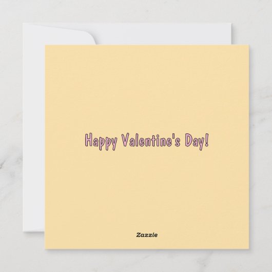 Carte Heureuse Sainte-Valentin (Dos)