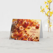 Carte Heureuse Sainte-Valentin (Fleur jaune)