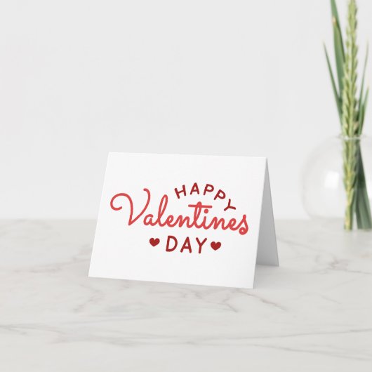 Carte Heureuse Sainte-Valentin (Devant)