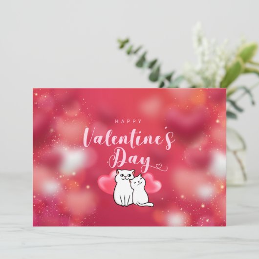 Carte Heureuse Sainte-Valentin (Debout devant)