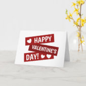 Carte Heureuse Sainte-Valentin (Fleur jaune)