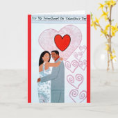 Carte Heureuse Sainte-Valentin (Fleur jaune)