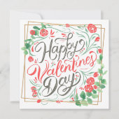 Carte Heureuse Sainte-Valentin (Devant)