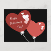 Carte Heureuse Sainte-Valentin à deux ballons (Devant)