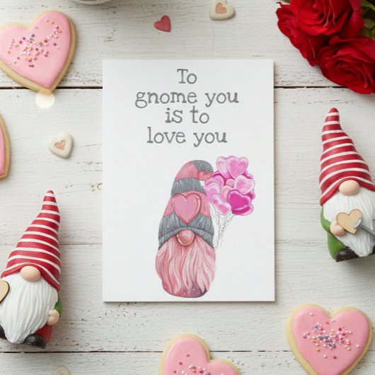 Carte Heureuse Sainte-Valentin À Gnome Vous êtes à vous 