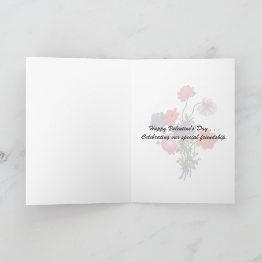 Carte Heureuse Sainte-Valentin ami spécial (Intérieur)