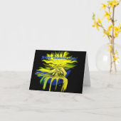 Carte Heureuse Sainte-Valentin - Amour Dauphin (Fleur jaune)