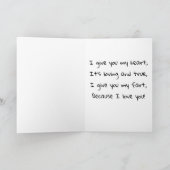 Carte Heureuse Sainte-Valentin amusante (Intérieur)