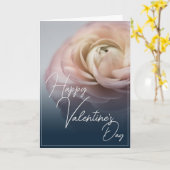 Carte Heureuse Sainte-Valentin avec grande rose (Fleur jaune)