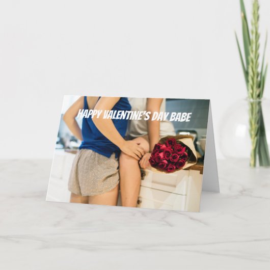 Carte Heureuse Sainte-Valentin Babe (Devant)