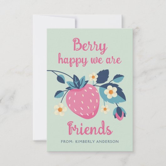 Carte Heureuse Sainte-Valentin Berry (Devant)
