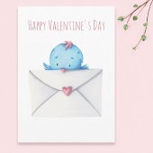 Carte Heureuse Sainte-Valentin Bird
