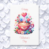 Carte Heureuse Sainte-Valentin | Café & Coeurs