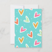 Carte Heureuse Sainte-Valentin Coeur mignon (Dos)