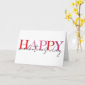 Carte Heureuse Sainte-Valentin coloré simple (Fleur jaune)