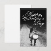 Carte Heureuse Sainte-Valentin - côte à côte (Devant / Derrière)