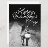 Carte Heureuse Sainte-Valentin - côte à côte (Devant / Derrière)