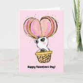 Carte Heureuse Sainte-Valentin de balloon à air chaud Pa (Devant)