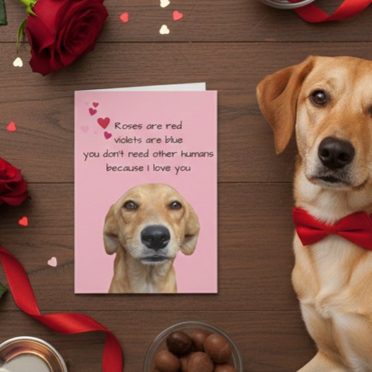 Carte Heureuse Sainte-Valentin De L'Amoureux des chiens