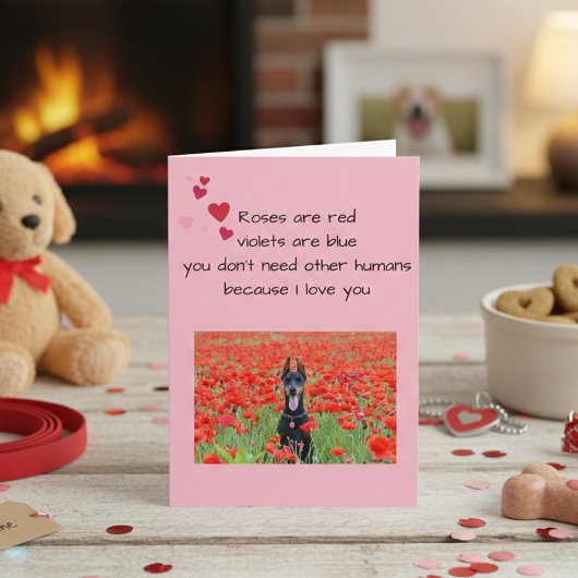 Carte Heureuse Sainte-Valentin De L'Amoureux des chiens