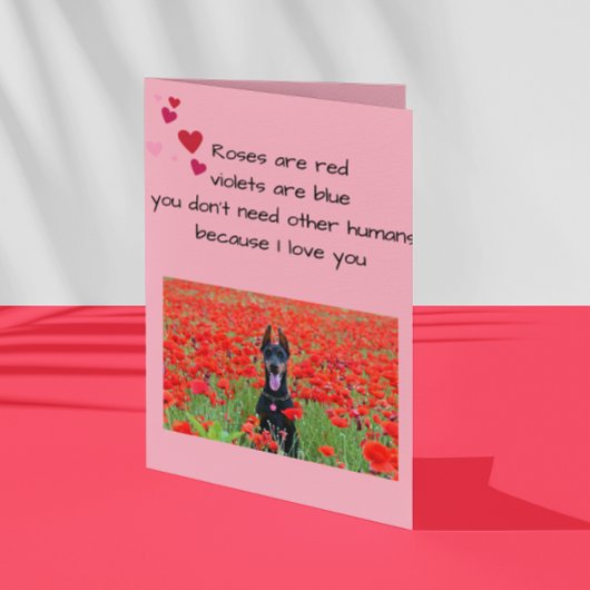 Carte Heureuse Sainte-Valentin De L'Amoureux des chiens 
