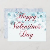 Carte Heureuse Sainte-Valentin d'invitation cadeau (Devant / Derrière)