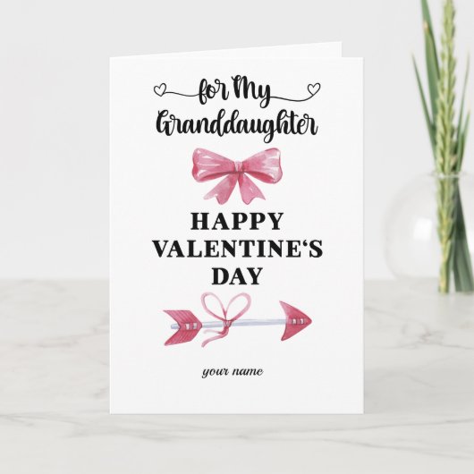 Carte Heureuse Sainte-Valentin-fille (Devant)