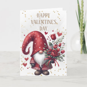 Carte Heureuse Sainte-Valentin Gnome