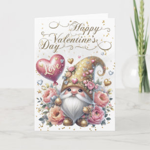Carte Heureuse Sainte-Valentin Gnome
