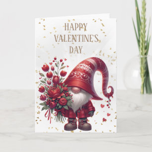 Carte Heureuse Sainte-Valentin Gnome