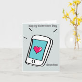 Carte Heureuse Sainte-Valentin Grandson (Fleur jaune)