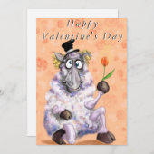 Carte Heureuse Sainte-Valentin - In Love Ram - Romantiqu (Devant / Derrière)