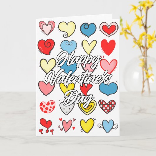 Carte Heureuse Sainte-Valentin | Je t'entends (Fleur jaune)