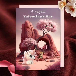 Carte Heureuse Sainte-Valentin Magical Surreal Uni