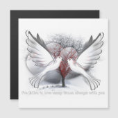 Carte heureuse Sainte-Valentin magnatique (Devant / Derrière)