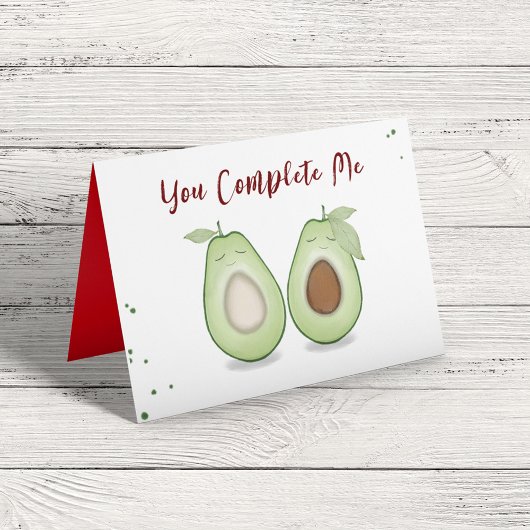 Carte Heureuse Sainte-Valentin mignon Drôle Simple Avoca