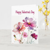 Carte Heureuse Sainte-Valentin Mon coeur est à vous (Fleur jaune)