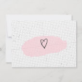 Carte Heureuse Sainte-Valentin Papier Grille du ca (Dos)