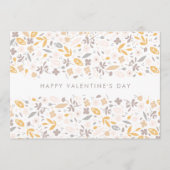 Carte HEUREUSE SAINTE-VALENTIN | PERSONNALISÉ | Floral C (Devant)