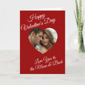 Carte Heureuse Sainte-Valentin | Photo personnalisée (Devant)