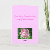 Carte Heureuse Sainte-Valentin Pink Peony (Dos)