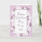 Carte Heureuse Sainte-Valentin Plutôt rose Floral Person (Devant)