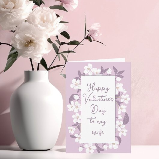 Carte Heureuse Sainte-Valentin Plutôt rose Floral Person