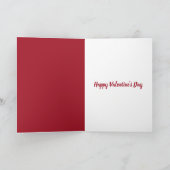 Carte Heureuse Sainte-Valentin Poodle Tuxedo Note (Intérieur)