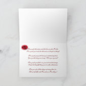 Carte Heureuse Sainte-Valentin Red Rose (Intérieur)