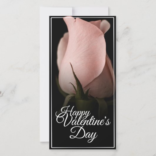 Carte Heureuse Sainte-Valentin rose (Devant)